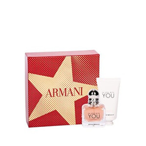 Set cadou Giorgio Armani In love With You (Apa de parfum 30 ml + Crema de maini 50 ml), pentru femei