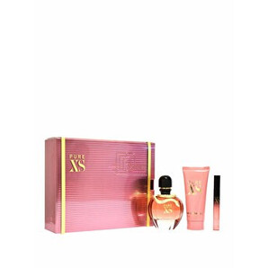 Set cadou Paco Rabanne Pure XS For Her (Apa de parfum 80 ml + Lotiune de corp 100 ml + Apa de parfum 10 ml), pentru femei
