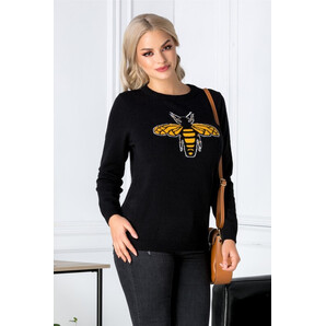 Bluza Bee neagra cu albinuta