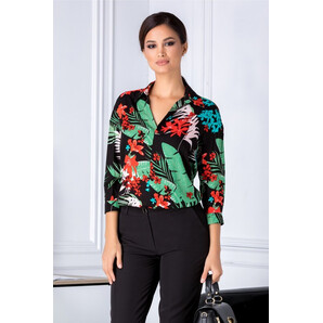 Camasa Aruna cu imprimeu exotic
