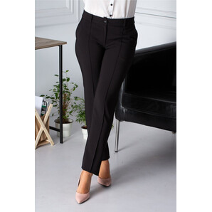 Pantaloni LaDonna office negri cu dunga