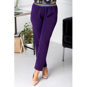 Pantaloni Saylor mov casual