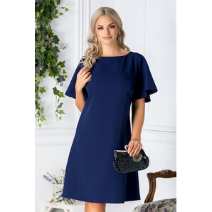 Rochie Devon bleumarin evazata eleganta