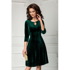 Rochie Velvet de ocazie din catifea verde