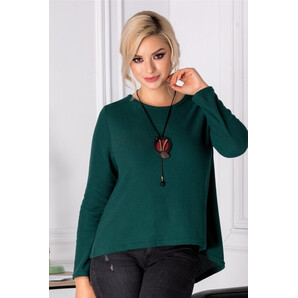 Bluza Keda asimetrica verde