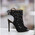 Botine Flora Negre