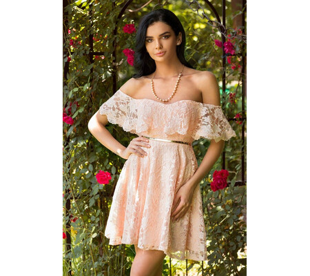 Rochie Rosalinda Peach