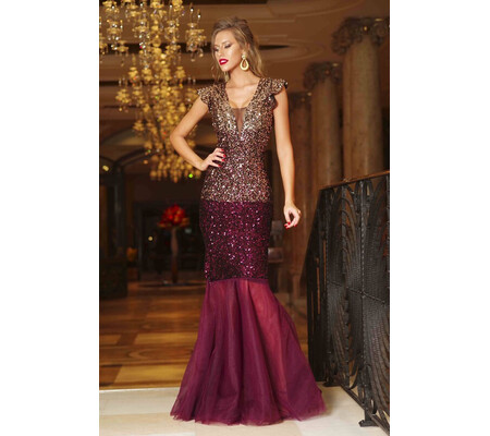 Rochie Dinasty Bordo