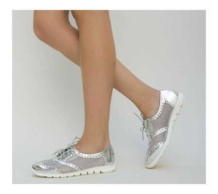 Pantofi Casual Tama Argintii