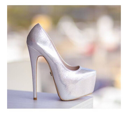 Pantofi Lolita Argintii