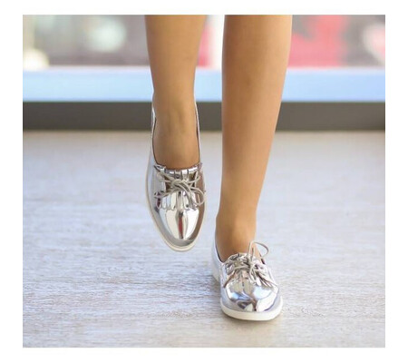 Pantofi Casual Roby Argintii