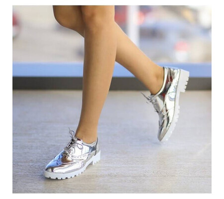 Pantofi Casual Dida Argintii