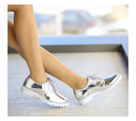 Pantofi Casual Paty Argintii