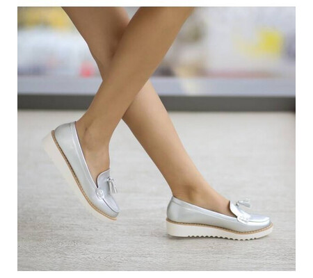 Pantofi Casual Valery Argintii