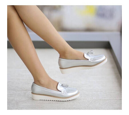 Pantofi Casual Valery Argintii