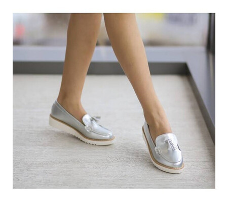 Pantofi Casual Valery Argintii