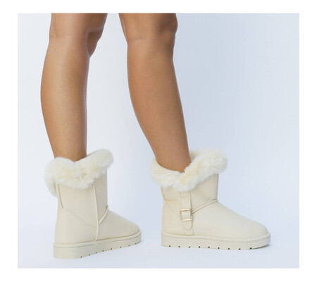 Cizme Tip Ugg Hartun Beige