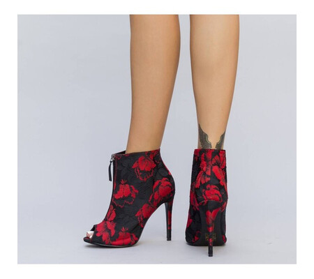 Botine Juliet Rosii