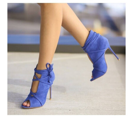 Botine Palmas Albastre