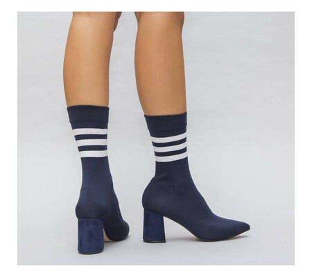 Botine Stil Bleumarin