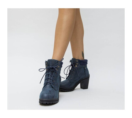 Botine Ofis Bleumarin