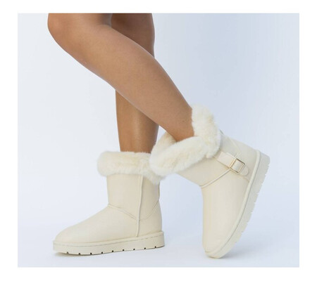 Cizme Tip Ugg Hartun Beige