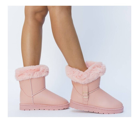 Cizme Tip Ugg Hartun Roz