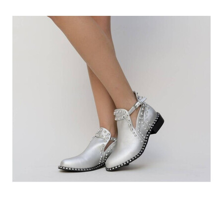 Pantofi Casual Anca Argintii
