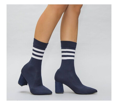 Botine Stil Bleumarin