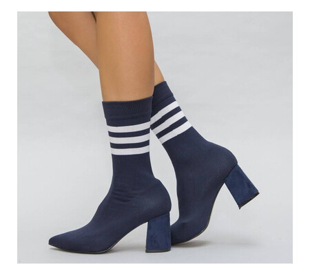 Botine Stil Bleumarin