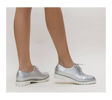 Pantofi Casual Boga Argintii