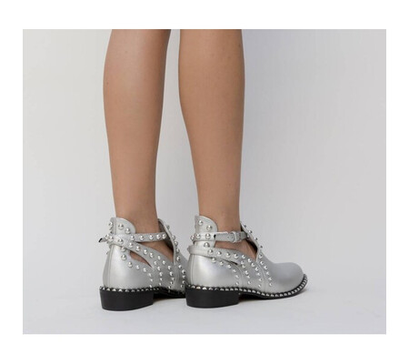 Pantofi Casual Anca Argintii