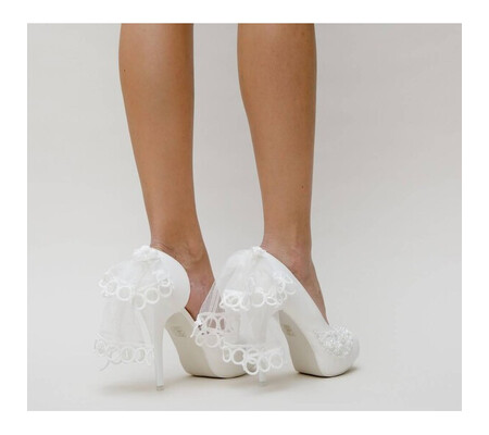 Pantofi Bride Albi