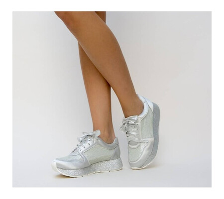 Pantofi Sport Sino Argintii