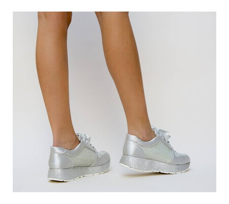 Pantofi Sport Sino Argintii