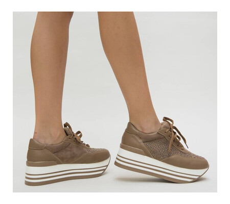 Pantofi Casual Pandel Khaki