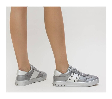 Pantofi Sport Haza Argintii