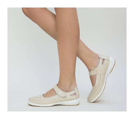Pantofi Casual Confort Bej