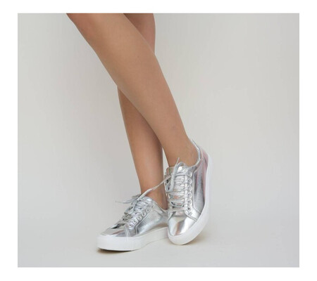 Pantofi Casual Siba Argintii