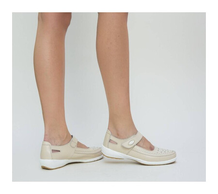 Pantofi Casual Confort Bej