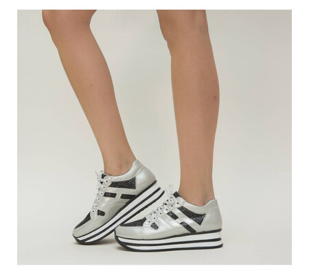 Pantofi Casual Mavi Argintii 2