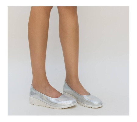 Pantofi Casual Etena Argintii