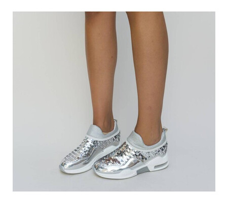 Pantofi Sport Nigara Argintii