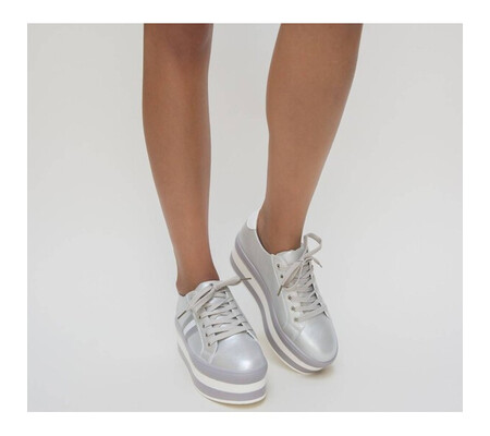 Pantofi Sport Aligo Argintii