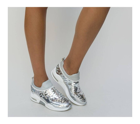 Pantofi Sport Nigara Argintii