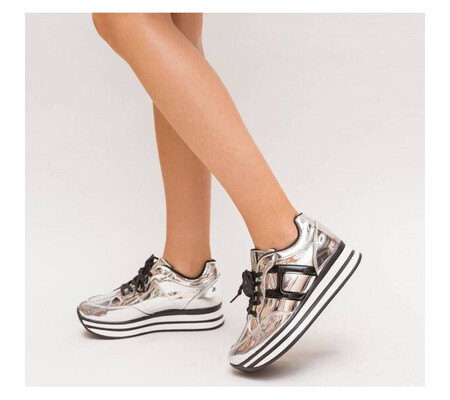 Pantofi Sport Hobit Argintii