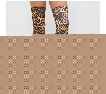 Cizme Denisa Leopard