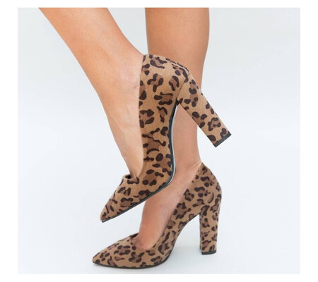 Pantofi Brandan Maro Leopard