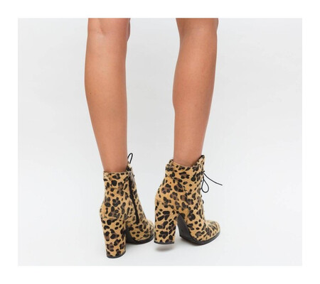 Botine Bardo Camel Leopard