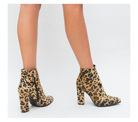 Botine Somex Camel Leopard